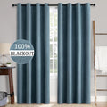 MIULEE 90 Inches Linen Texture Curtains by MIULEE