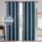 MIULEE 90 Inches Linen Texture Curtains by MIULEE