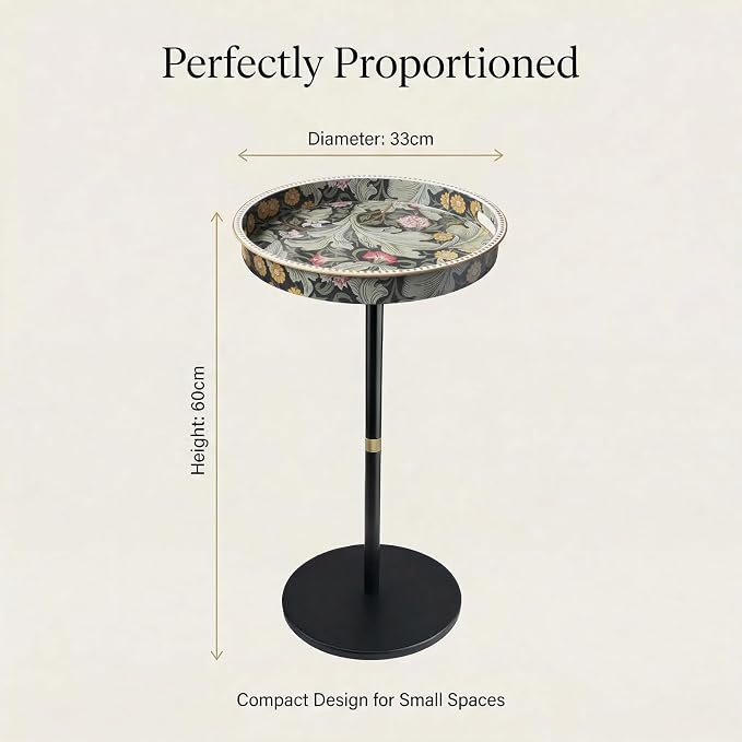 Gesodant Boho Single Leg Round Side Table - Image 9