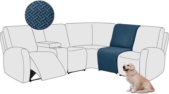 ALIECOM 100% Waterproof Recliner Sectional Couch Covers L Shape Stretch Corner by ALIECOM