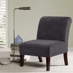 H.VERSAILTEX Armless Accent Chair Covers Thick Velvet Armless Chair Slipcovers - Image 2