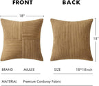 MIULEE Camel Brown Decorative Throw Pillow Covers - Image 6