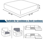Water Repellent Sofa Cushion Cover, Stretch Sectional Couch Covers Separete - Image 5