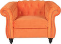 Mid-Century Sofa Chair, Velvet Accent Chair by YUCHIATHSoulFurniture