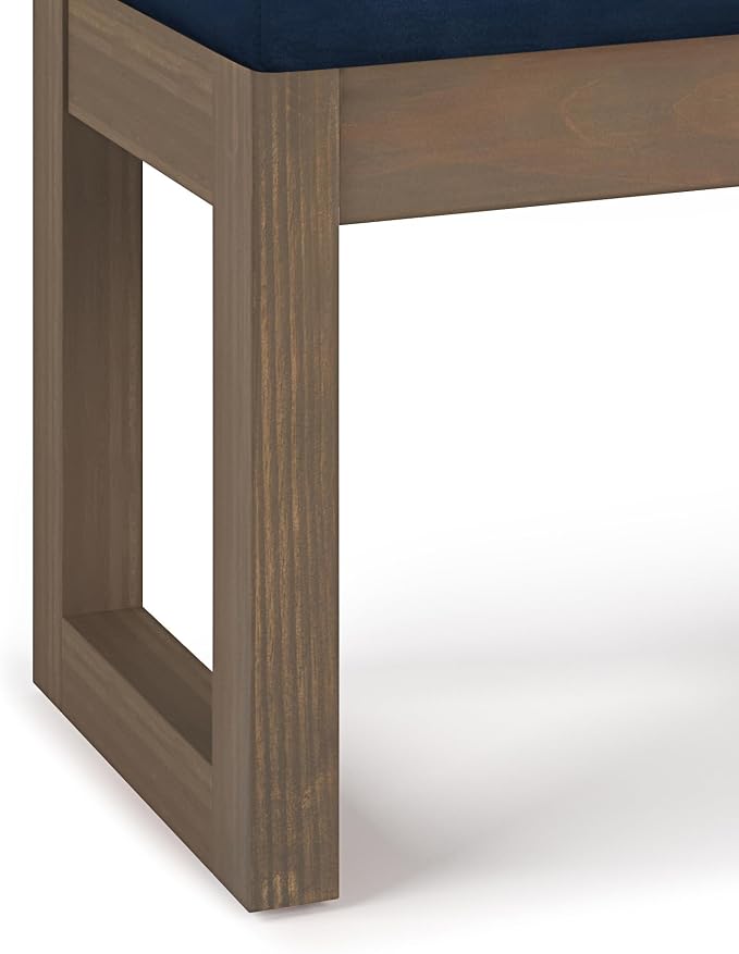 SIMPLIHOME Milltown Small Ottoman Bench - Image 6