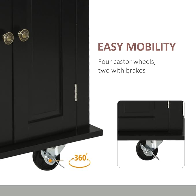 HOMCOM Kitchen Island Cart - Image 6