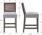 27" Rustic Counter Height Bar Stools - Image 2