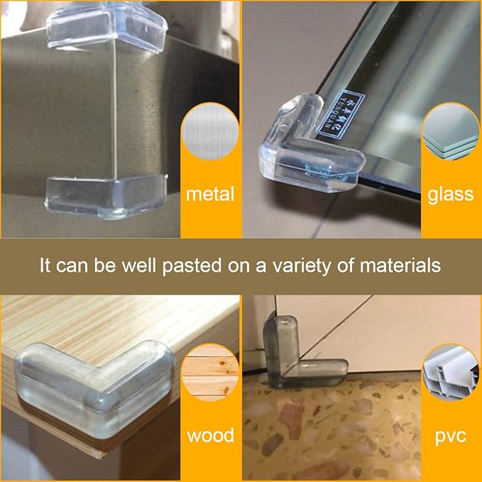LOMILY Clear Corner Guards, Table Corner Protectors, High Resistant Adhesive Gel - Image 4