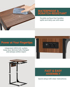 C-Shaped Side Table for Couch - Image 3