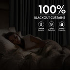 MIULEE 100% Blackout Linen Curtains - Image 2