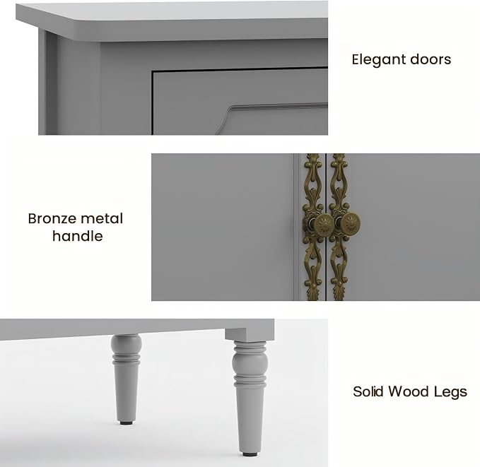 RoyalCraft 118" Buffet Cabinet - Image 5