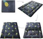 MAXYOYO Grey Pineapple Japanese Floor Futon Mattress, Tatami Floor Mat Portable - Image 6