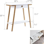 Leick Home 214346 Empiria Wood Console Table - Image 3