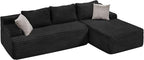 Hobestluk Modular Sectional Sofa Couches L-Shape Couch 3 Seat Modular Sofa - Image 8