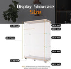 Beauty4U 2-Door Glass Display Cabinet, Collection Display, Quick Installation - Image 3