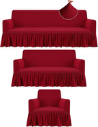 Fanfanwin 3 Pcs Sofa Slipcover Set by Fanfanwin