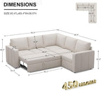 Belffin Modular Sectional Sleeper Sofa - Image 2
