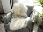 HUAHOO Premium Genuine Sheepskin Rug White Grey Real Australia Sheepskin - Image 2