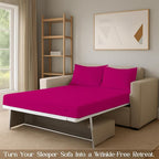 Sleeper Sofa Bed Sheet, 100% Cotton 400 Thread Count, 4 Piece Set, Deep Pocket - Image 7