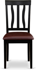 East West Furniture ANC-BLK-LC Antique Dining Room Chairs - Image 4