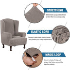 H.VERSAILTEX Wing Chair Slipcover Chair Covers - Image 3