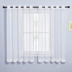 NICETOWN Sheer Curtains for Bedroom Windows 63 inch Length, Grommet Casual by NICETOWN