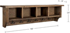 Alaterre Furniture Pomona Entryway Coat Rack – Rustic Farmhouse 48-Inch - Image 3