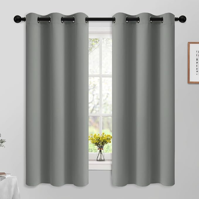 Yakamok Room Darkening Curtains 42x63 inch Length Dove Grey-Living Room | 2 by Yakamok