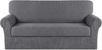 Turquoize Stretch Sofa Slipcover 2 Pieces Sofa Cover Couch Cover by Turquoize
