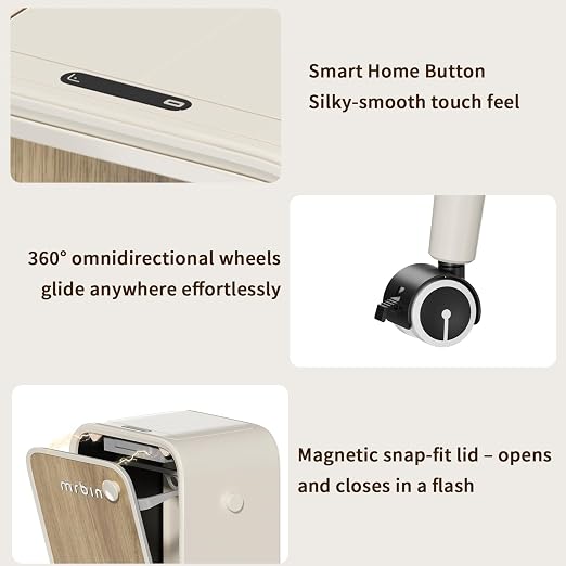 MRBIN Stainless Steel Motion Sensor Trash Can Bathroom - Image 7