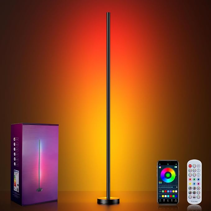 OIYN Smart RGBICW LED Corner Floor Lamp by ShineYourWolrd