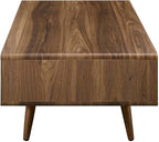 Modway Transmit Mid-Century Coffee Table, Walnut White - Image 4