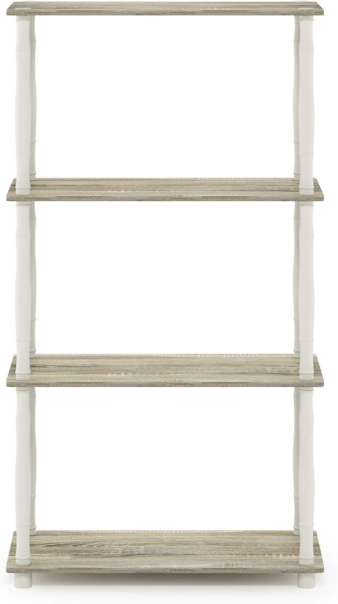 Furinno Turn-N-Tube 4-Tier Multipurpose Shelf Display Rack, Classic Tubes - Image 6