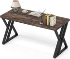 LITTLE TREE 55 Inch Large Simple Industrial Computer Desk Study Writing Table by LITTLETREE