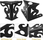Piutouyar 3 Inch Hollow Out Furniture Legs Set of 4, Modern Triangle Couch Feet - Image 4