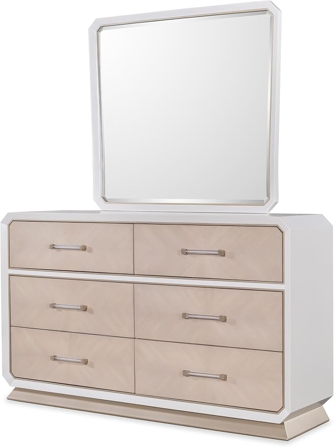 First of a Kind Dior Two Tone Luxury 4 Piece Queen Bedroom Set - Image 3