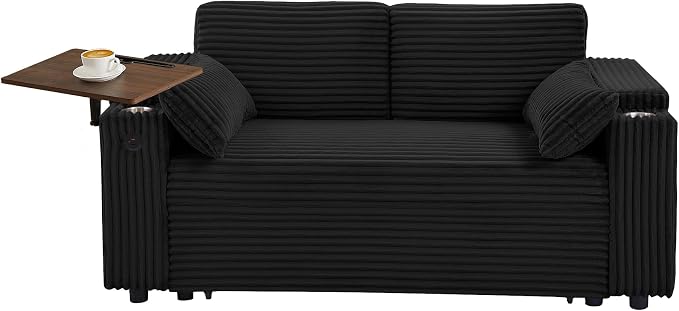 Auvsoce 65" 3-in-1 Pull-Out Convertible Sofa Bed - Image 7