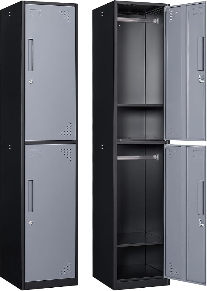 Metal Locker with 2 Doors by Anxxsu