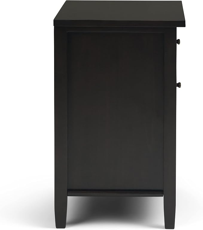 SIMPLIHOME Warm Shaker Solid Wood 24 inch Wide Transitional-Style Bedside - Image 4