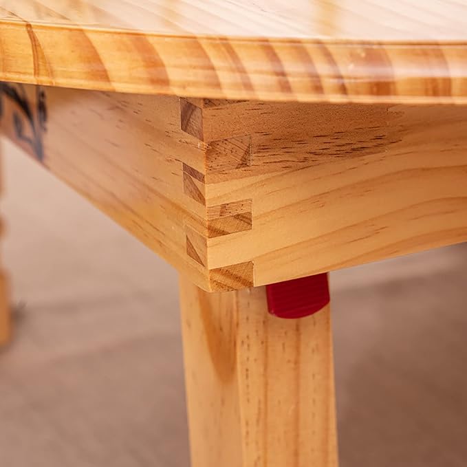 Folding Round Korean Solid Wood Table: Ideal - Image 4