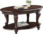 LKTART 42" Vintage Oval Coffee Table by LKTART