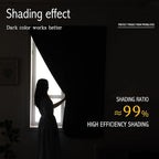 Adhesive Blackout Curtains- Self Stick Shades Window Blinds Curtains No Rod - Image 4