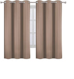 Cappuccino Blackout Curtains 34 x 63 Inch Length/Set of 2 Curtain - Image 2