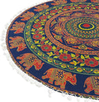 Mandala Floor Pillow Cover Meditation Cushion Seating Throw Hippie Round - Image 5