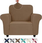 ZNSAYOTX Chair Cover with Arms, New Striped Sofa Chair Covers by ZNSAYOTX