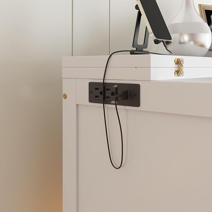 Queen Size Murphy Bed with USB Port and Removable Shelves on Each Side - Image 6
