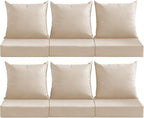 Outdoor Deep Seat Cushion Set, 24x24 Inch Water-Resistant & Fade-Resistant by MuaMelop