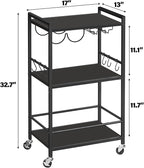 TUTOTAK Bar Cart, Home Bar Serving Cart, Microwave Cart, Drink Cart, Mobile - Image 6