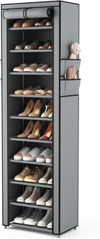 VTRIN Vertical Narrow Shoe Rack Organizer Tall Shoe Rack by VTRIN