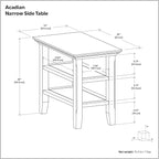 SIMPLIHOME Acadian Solid Wood Transitional-Style 48-inch Wide Coffee Table - Image 14